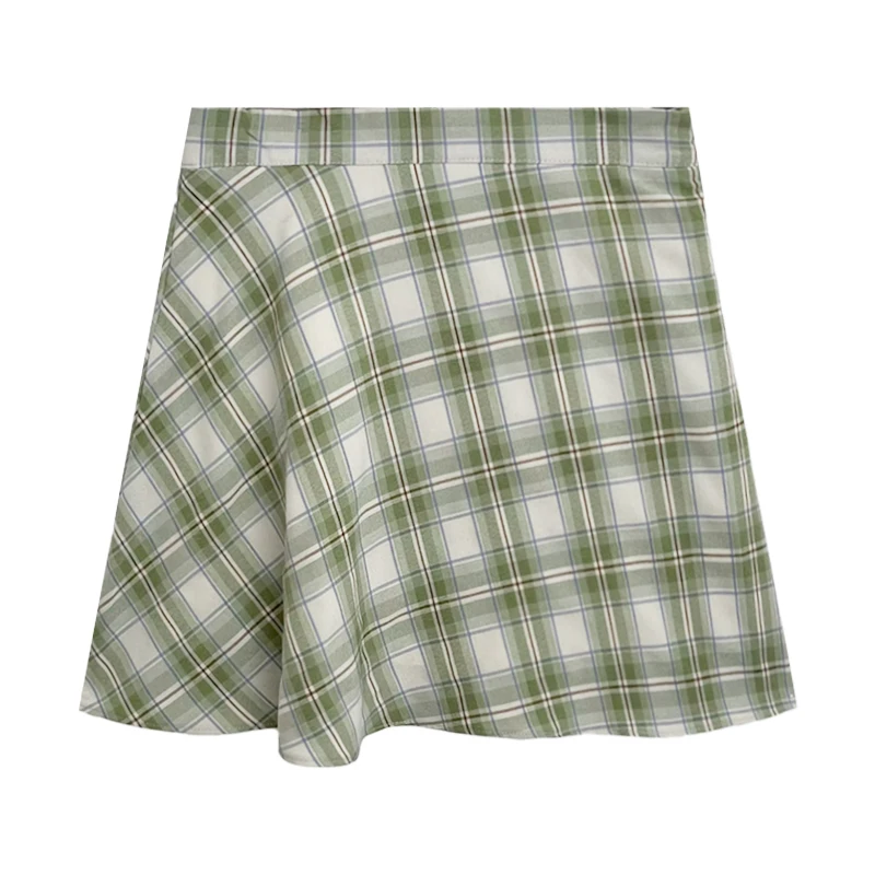 Summer sweet and fresh plaid college style summer elastic high waist thin A-line umbrella skirt
Summer sweet and fresh plaid college style summer elastic high waist thin A-line umbrella skirt