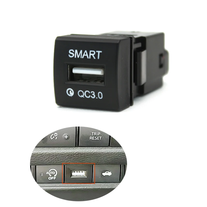 Fitting For Toyota Camry 2018 2019 Accessories Auto QC3.0 Blue Light Car Charger USB Interface Socket for Cell Phone Charger
Fitting For Toyota Camry 2018 2019 Accessories Auto QC3.0 Blue Light Car Charger USB Interface Socket for Cell Phone Charger