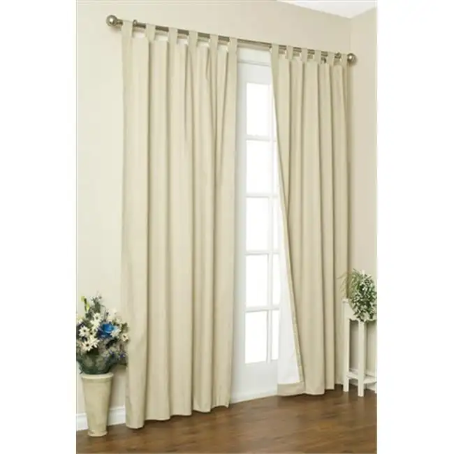 

Thermalogic Insulated Solid Color Tab Top Curtain Pairs 95 in., Natural Curtains Fringe curtain Bathroom curtains for shower Jap