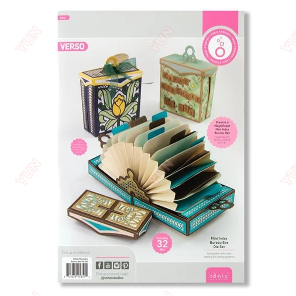 Mini Index Bureau Box Die Set Metal Cutting Dies Scrapbooking DIY Album Make Paper Card Embossing Handmade Greeting Cards
Mini Index Bureau Box Die Set Metal Cutting Dies Scrapbooking DIY Album Make Paper Card Embossing Handmade Greeting Cards