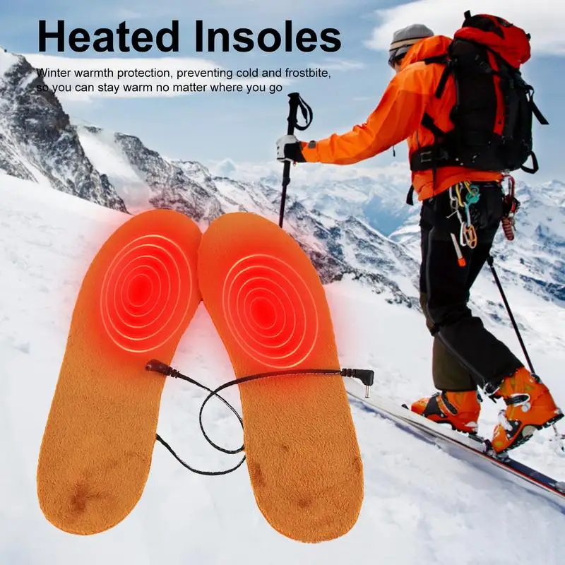 

2023 USB Heated Shoe Insoles Electric Foot Warming Pad Feet Warmer Sock Pad Mat Winter Outdoor Sports Heating Insole Winter Warm