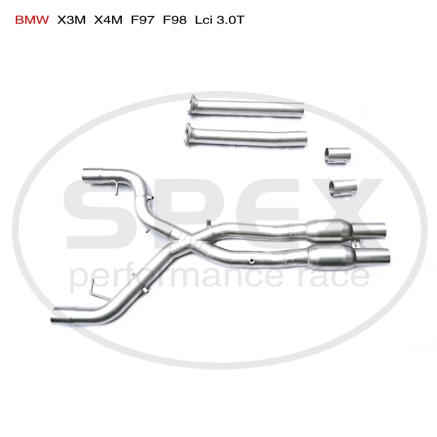 SPEX Exhaust T304 Front Pipe for BMW X3M X4M F97 F98 Lci 3.0T Tube Race Accessories Vehicles Refiting Parts Performance System
SPEX Exhaust T304 Front Pipe for BMW X3M X4M F97 F98 Lci 3.0T Tube Race Accessories Vehicles Refiting Parts Performance System