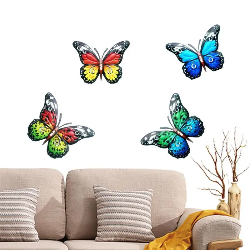 1/4Pcs 3D Metal Butterfly Wall Sculptures Art Hanging Decor For Patio Garden Backyard Outdoor And Indoor Set
1/4Pcs 3D Metal Butterfly Wall Sculptures Art Hanging Decor For Patio Garden Backyard Outdoor And Indoor Set