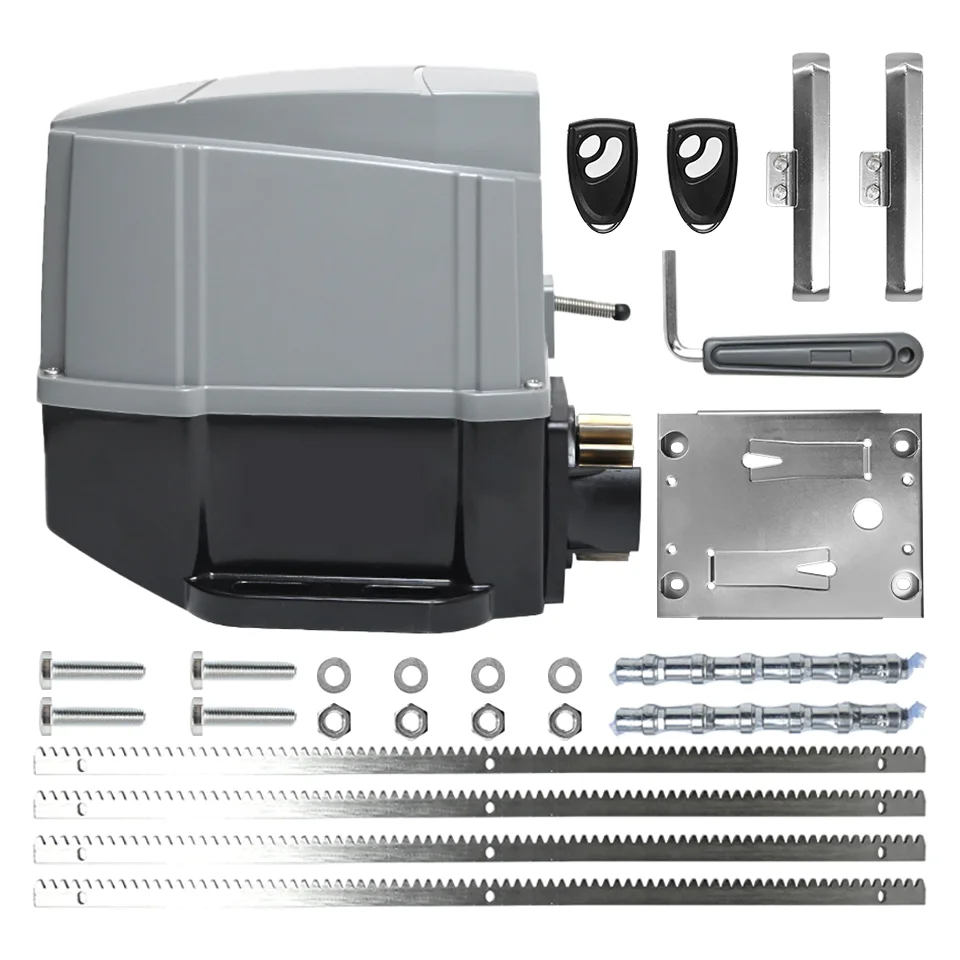 

Foresee F500 Series Electric Sliding Gate Opener Kit AC110V&220V Motor Automatic Gate Door Operators Kit with 4m Steel Rack