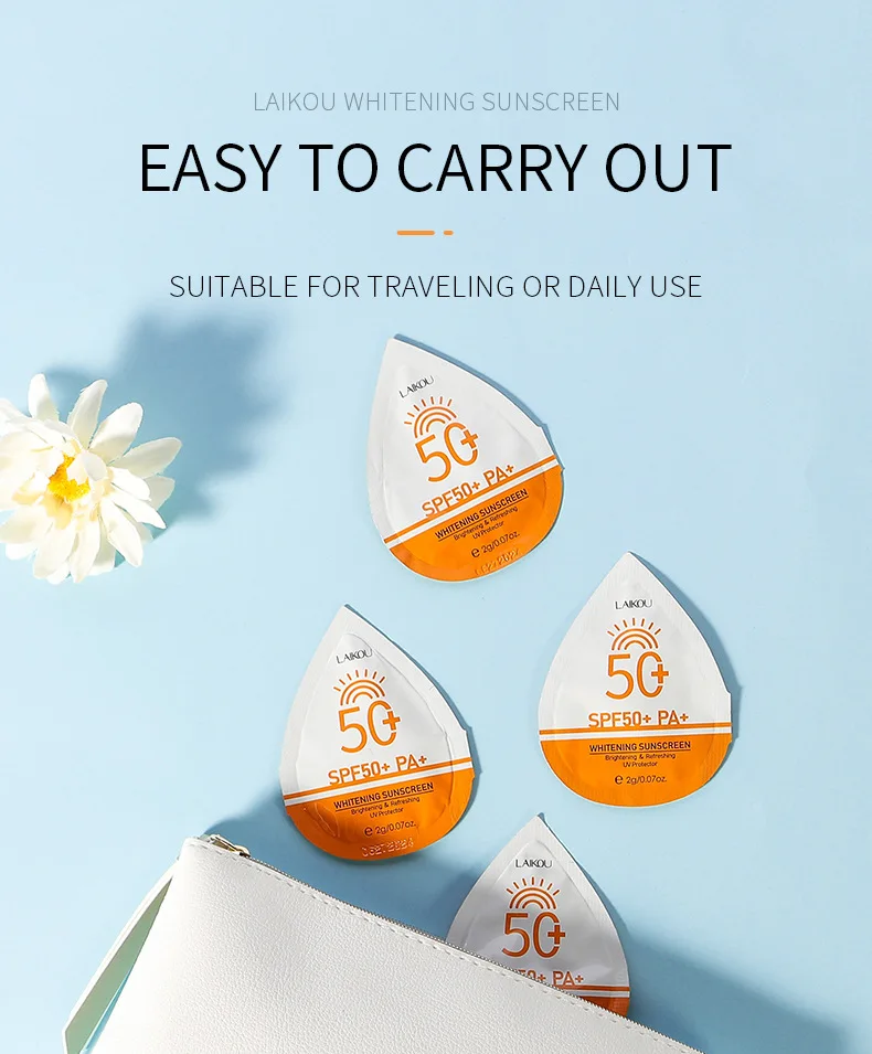 7pcs LAIKOU Facial Body Sunscreen Protector Facial Solar Sun Whitening Sun Cream Anti-Aging Oil-control Moisturizing SPF50+ PA+ 11 S3639f4b4b96d456e965041a82d6843882