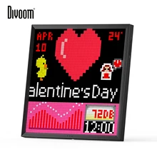 Divoom Pixoo 64 Digital Photo Frame with 64*64 Pixel Art LED Picture Electronic Display Board,Neon Light Sign Home Decoration Divoom Pixoo 64 Digital Photo Frame with 64*64 Pixel Art LED Picture Electronic Display Board,Neon Light Sign Home Decoration