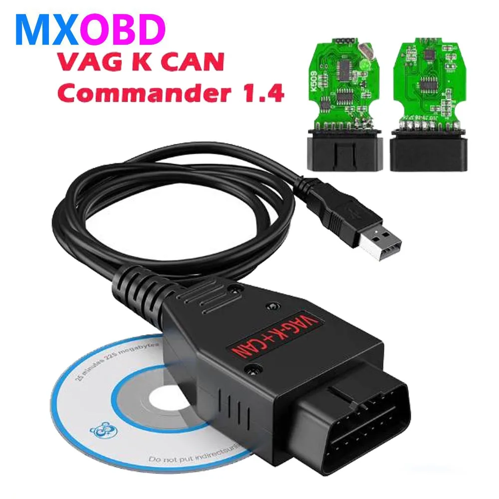 

VAG K CAN Commander 1.4 FTDI Chip PIC18F25K80 OBD2 Scanner USB Cable Diagnostic Tool For VW/Audi/Skoda for VAG K-line Commander