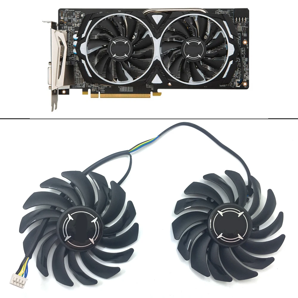 

NEW 95MM 4PIN PLD10010S12HH DC 12V 0.4A Cooler Fan For MSI Radeon R9 380 Armor 2X GTX 1060/1070/1080 TI RX 470/570 RX580 Gaming