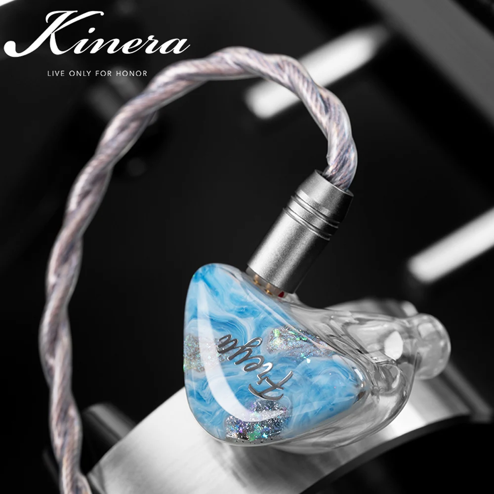 

Hi-Fi наушники-вкладыши Kinera Freya 2,0 1DD + 3 Knowles BA, Гибридный Драйвер, наушники IEMs монитор со съемным кабелем 0,78 мм, 2 контакта