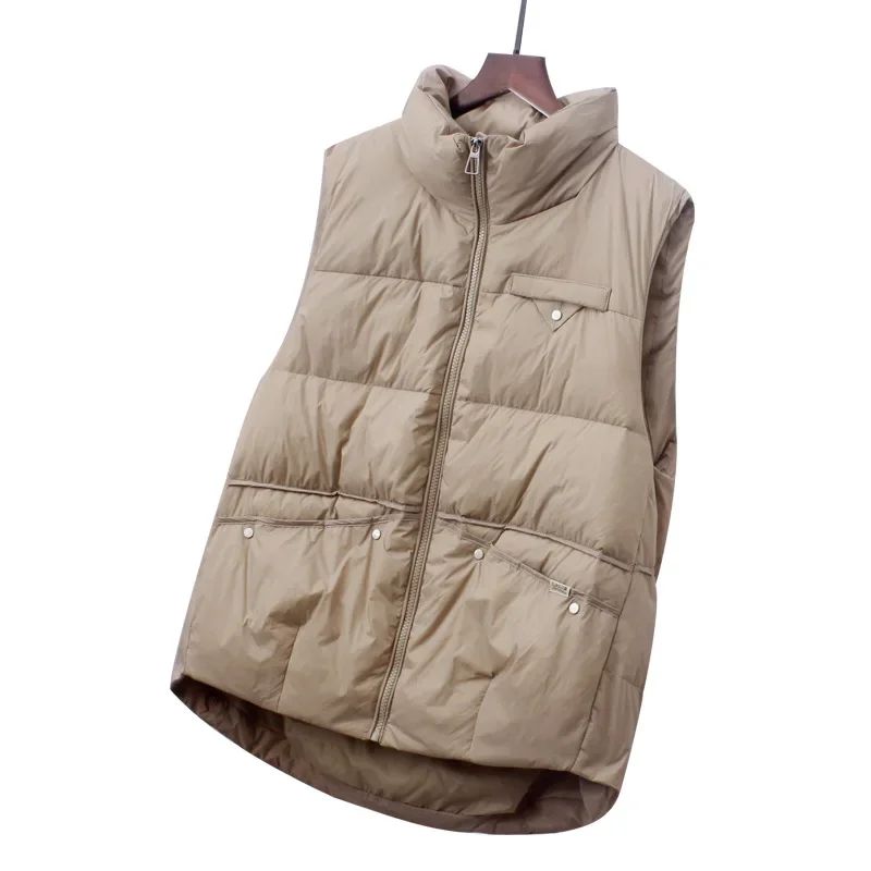 Women's Down Jacket Vest Loose Coats Female Puffer Jacket Light Coats Ladies Sleeveless Jacket Stand Collar Waistcoat Femme LM 
Women's Down Jacket Vest Loose Coats Female Puffer Jacket Light Coats Ladies Sleeveless Jacket Stand Collar Waistcoat Femme LM