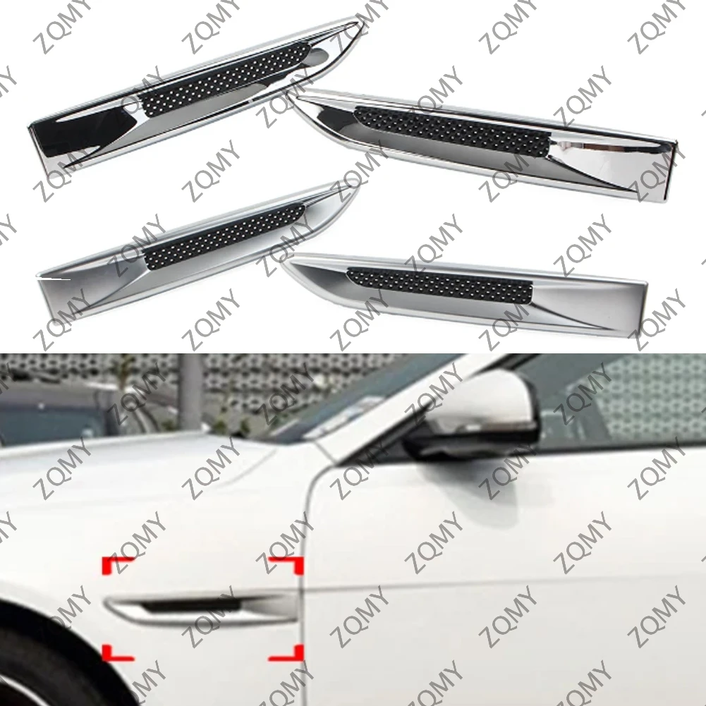 

2pcs Car Front Side Fender Air Vent Outlet Grille Trim For Jaguar XE F-Pace 2016 2017 2018-2020 For XF X260 2016-2021 T2H17749