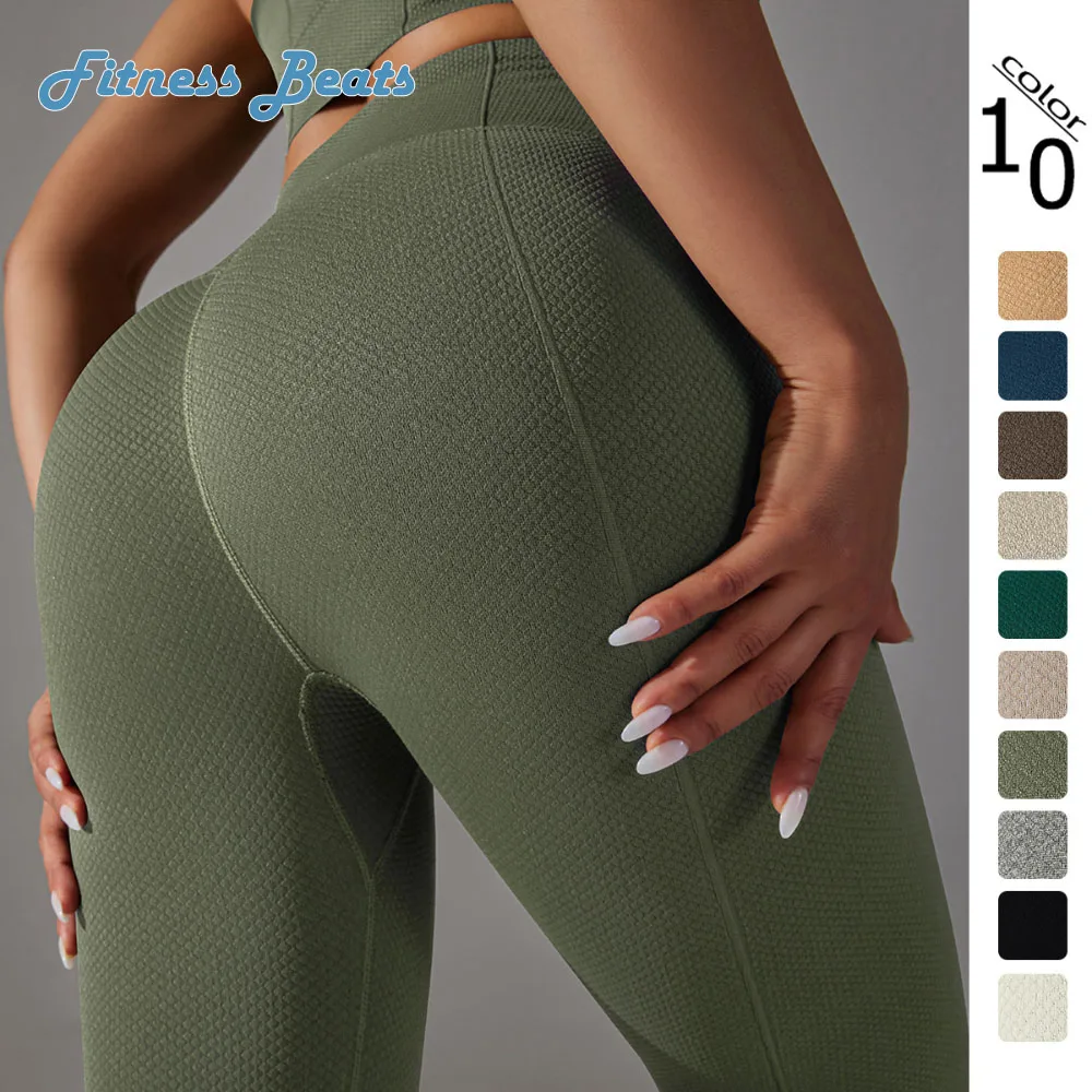 Yoga Leggings Gym Fitness Seamless Knitted Thread High Waist Solid Sexy Elastic Quick Dry Moisture Wicking Sports Ladies Pants
Yoga Leggings Gym Fitness Seamless Knitted Thread High Waist Solid Sexy Elastic Quick Dry Moisture Wicking Sports Ladies Pants