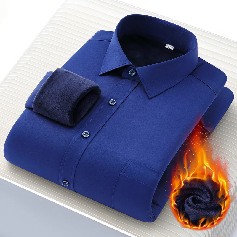 Casual Shirt Pure Color Office Top Elasticity Fabric Long Sleeved Warm Business Men's Winter Christmas 2023 White Blue Black
Casual Shirt Pure Color Office Top Elasticity Fabric Long Sleeved Warm Business Men's Winter Christmas 2023 White Blue Black