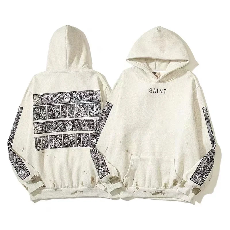 Best Quality 1:1 SAINT MICHAEL Retro Graffiti High Street Loose Hooded Sweatshirt Street Casual Mens Womens Pullover Hoodie
Best Quality 1:1 SAINT MICHAEL Retro Graffiti High Street Loose Hooded Sweatshirt Street Casual Mens Womens Pullover Hoodie