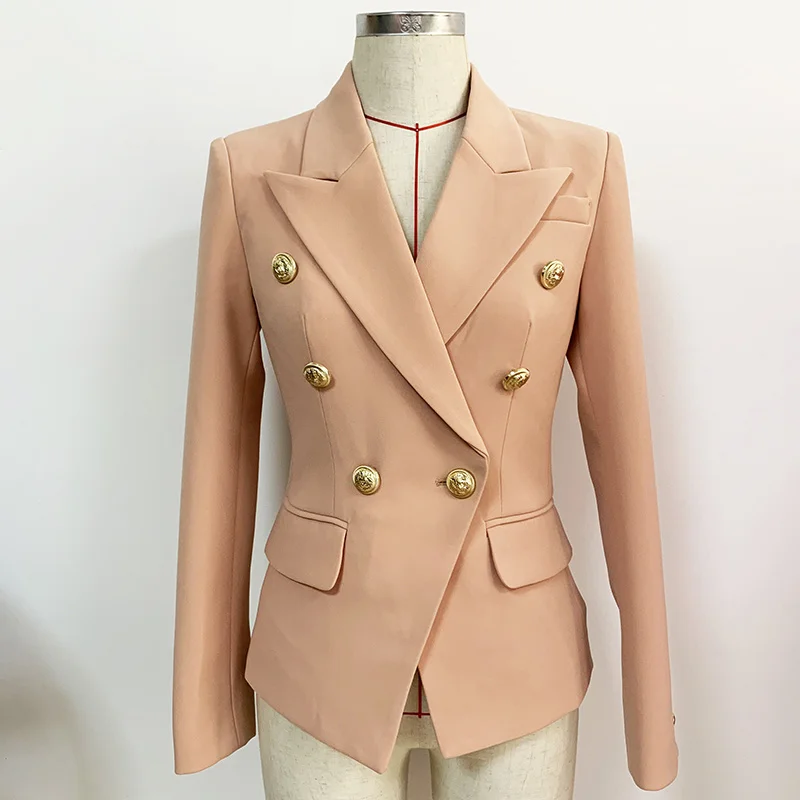 High Quality Elegant Suit Jacket Women's Classic Double Breasted Slim Fit Long Sleeve Blazer Female Spring Autumn Clothes Tops
High Quality Elegant Suit Jacket Women's Classic Double Breasted Slim Fit Long Sleeve Blazer Female Spring Autumn Clothes Tops