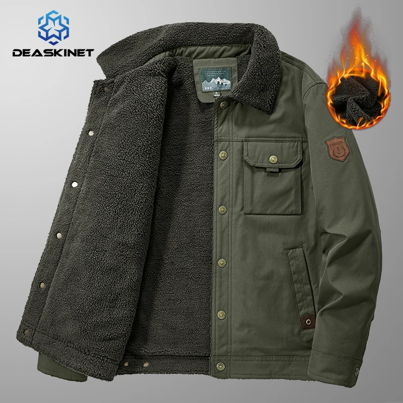 Men Thicken Classic Military Tactics Wind Proof Bomber Jackets Mens New Winter Warm Cotton Jacket Coat Fashion Casual Parkas Men
Men Thicken Classic Military Tactics Wind Proof Bomber Jackets Mens New Winter Warm Cotton Jacket Coat Fashion Casual Parkas Men