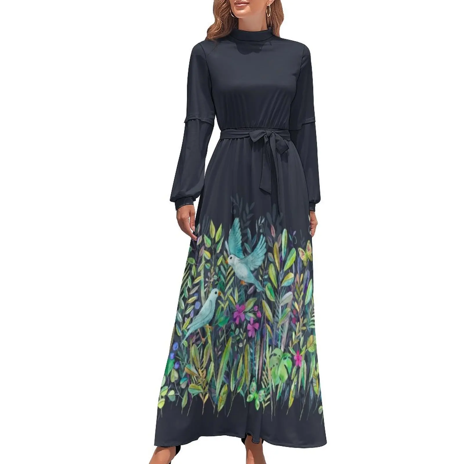 Little Garden Birds in Watercolor Long Dress summer outfits for women 2024 long sleeve dress
Little Garden Birds in Watercolor Long Dress summer outfits for women 2024 long sleeve dress