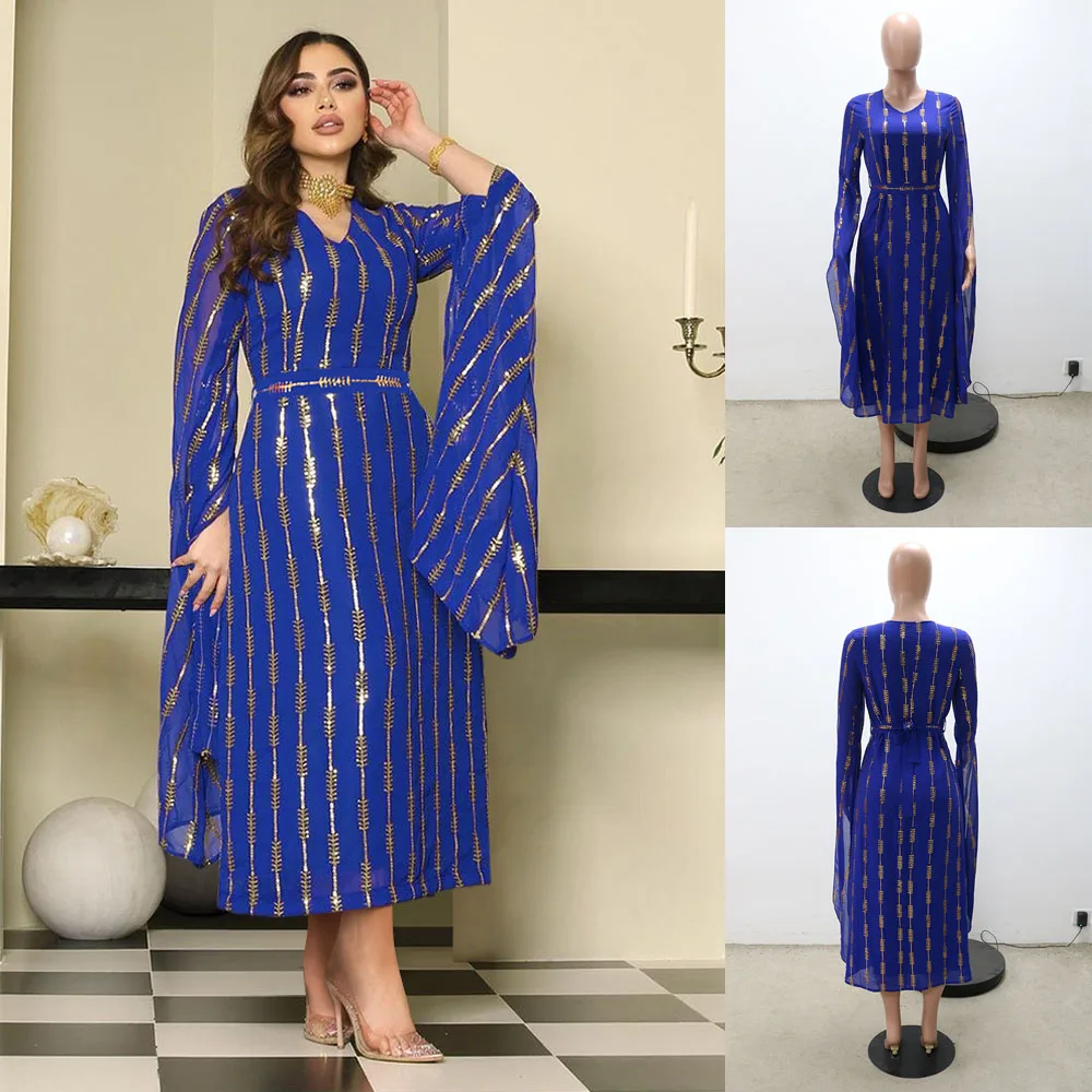 Vintage Kaftan Dress Dubai Arabic Abayas Muslim Long Dress For Women Sequins Party Evening Gown Cape Sleeve Moroccan Jalabiya
Vintage Kaftan Dress Dubai Arabic Abayas Muslim Long Dress For Women Sequins Party Evening Gown Cape Sleeve Moroccan Jalabiya