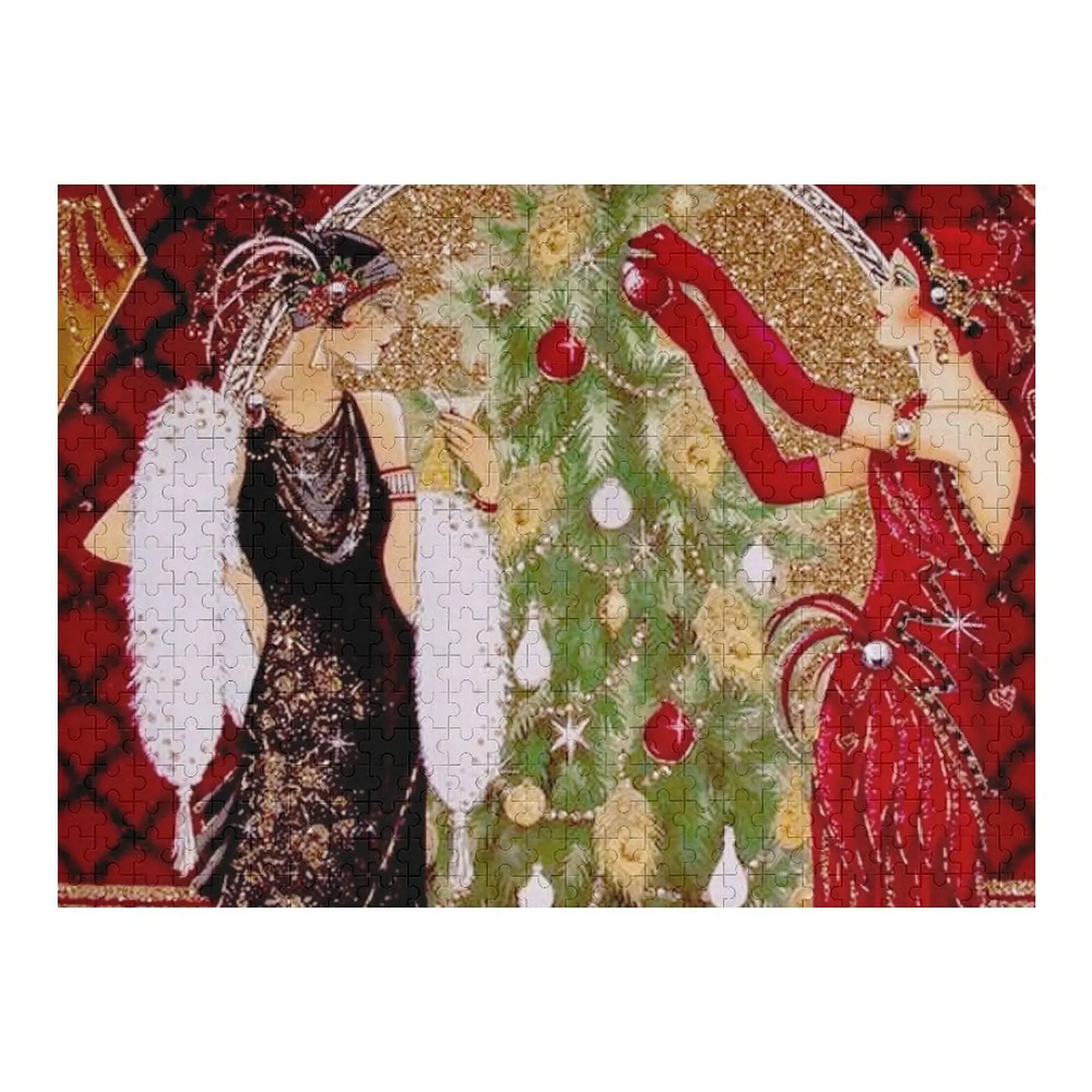 FLAPPERS : Vintage Decorating A Christmas Tree Print Jigsaw Puzzle Wood Name Custom With Photo Game Children Puzzle
FLAPPERS : Vintage Decorating A Christmas Tree Print Jigsaw Puzzle Wood Name Custom With Photo Game Children Puzzle