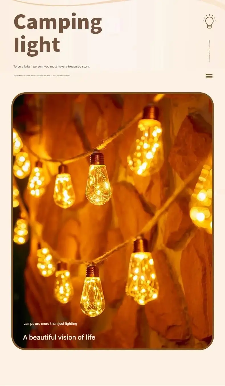 Solar Powered Garden String Lights - 16 LED Bulbs 9 S364d83a6e4c94a5386b52fb56a31990a2