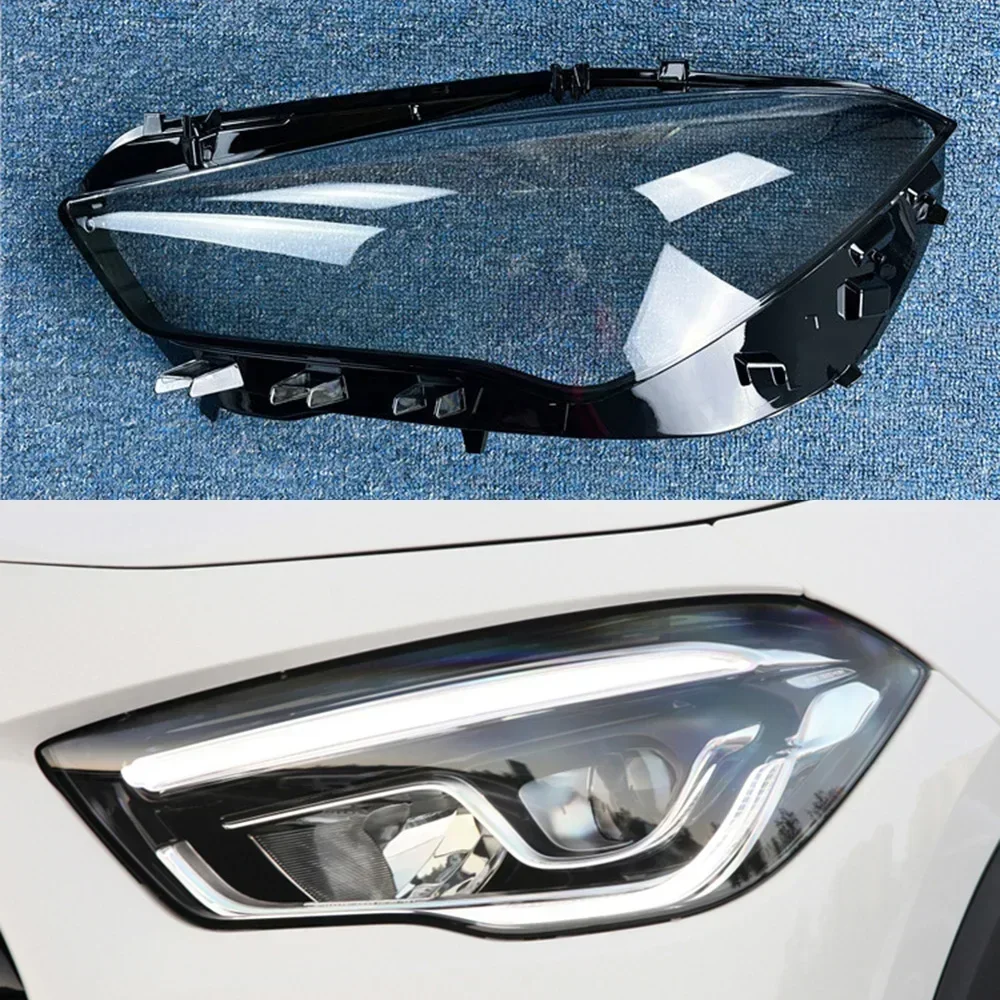 

For Benz GLA X157 GLA180 GLA200 Transparent Headlight Cover Lampshade Shell Headlamp Housing Durable Lens Plexiglass 2020 - 2022