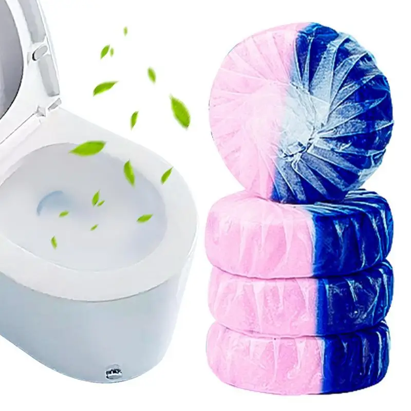 

4 PCS Toilet Bowl Cleaner Tablets Deep Cleaning Washer Deodorant Cleaning Agent Pills Toilet Tank Cleaners Bathroom Accessories