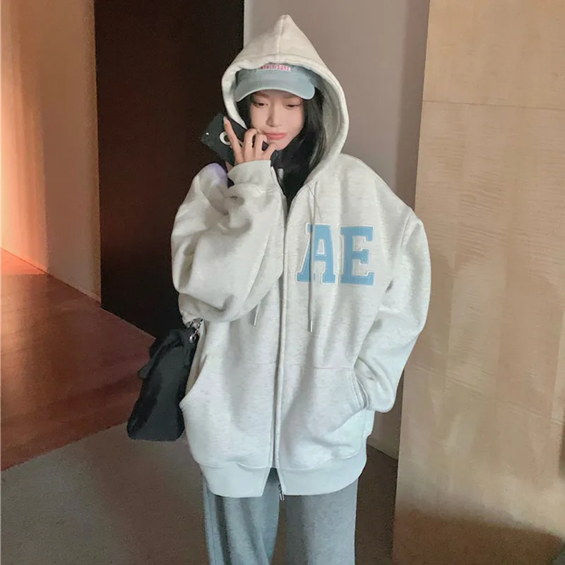 2022 Autumn and Winter Sweater Hoodie Plush Retro Easy Lazy Wind Zipper Free Shipping
2022 Autumn and Winter Sweater Hoodie Plush Retro Easy Lazy Wind Zipper Free Shipping