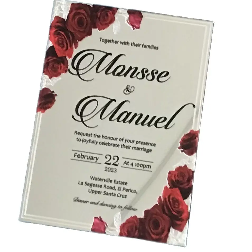 Red Peony,Rose Design Mirror Silver Custom 10pcs Acrylic Wedding Invitation Invitation Birthday Invite
Red Peony,Rose Design Mirror Silver Custom 10pcs Acrylic Wedding Invitation Invitation Birthday Invite