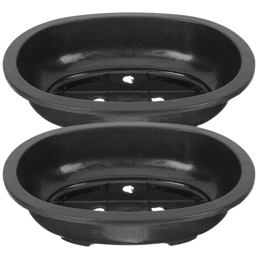 2Pcs Flowerpots Succulent Plant Pot Outdoor Cultivation Garden Flower Landscape Bonsai Pot Tray Oval Plant Container Growing Pot
2Pcs Flowerpots Succulent Plant Pot Outdoor Cultivation Garden Flower Landscape Bonsai Pot Tray Oval Plant Container Growing Pot