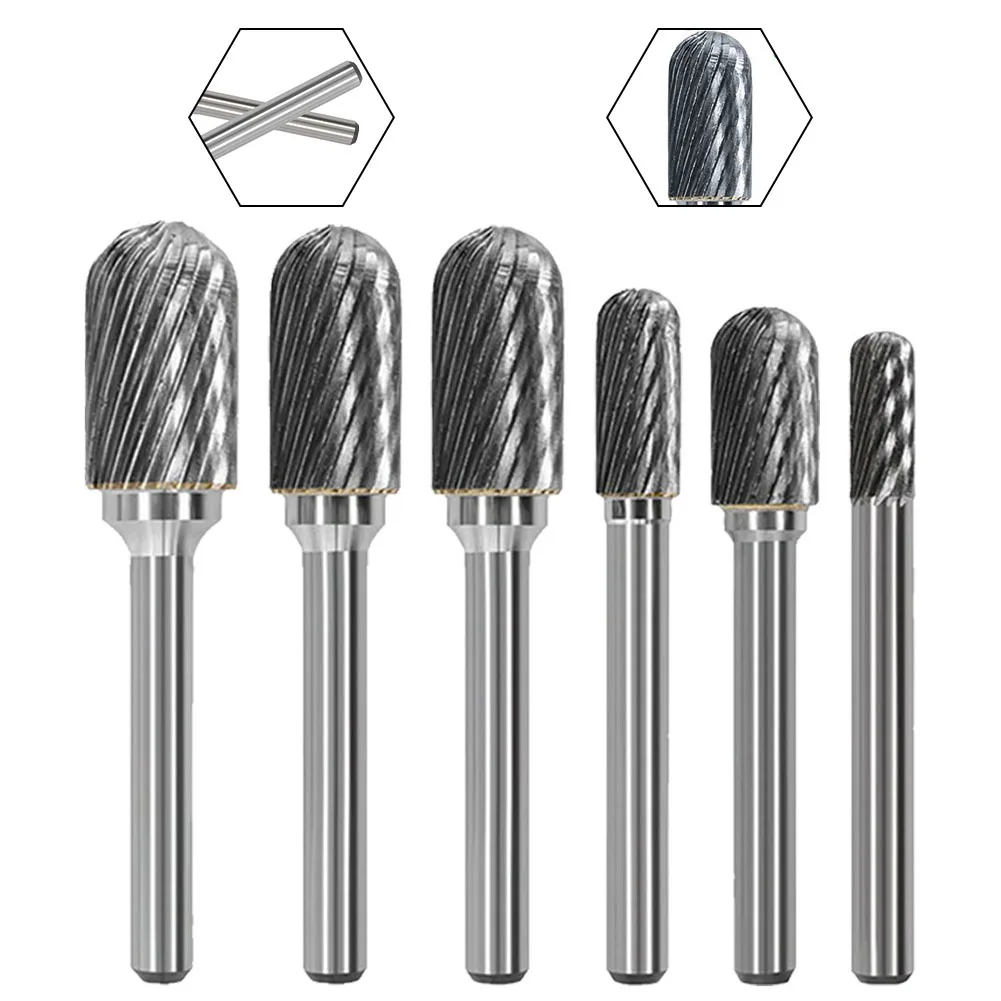 6mm Shank Cemented Carbide Rotary File Cylindrical Bit Router Burr End Milling Cutter For Woodworking Drilling Metal Carving
6mm Shank Cemented Carbide Rotary File Cylindrical Bit Router Burr End Milling Cutter For Woodworking Drilling Metal Carving