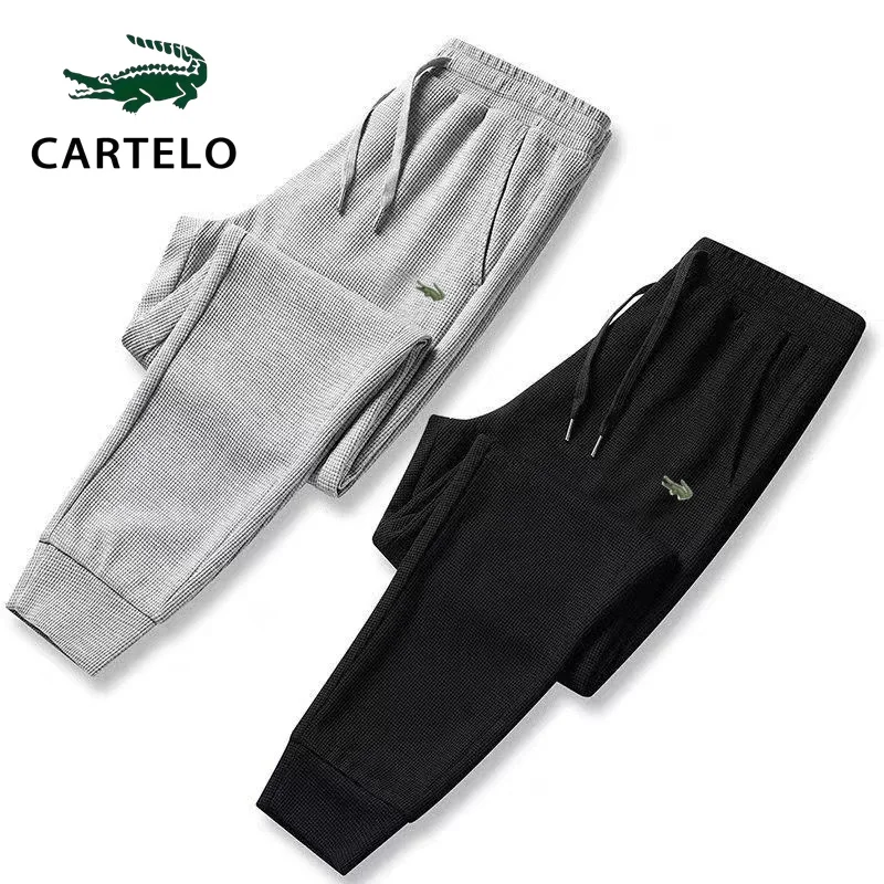 

CARTELO-Embroidered jogging pants for men and women, casual sports pants, seasonal fashion