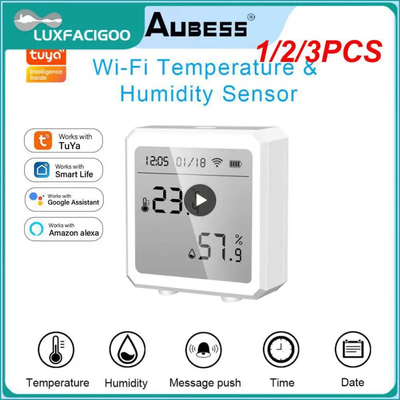 1/2/3PCS Tuya Smart WIFI Temperature And Humidity Sensor Indoor Hygrometer Thermometer With LCD Display Support Alexa
1/2/3PCS Tuya Smart WIFI Temperature And Humidity Sensor Indoor Hygrometer Thermometer With LCD Display Support Alexa