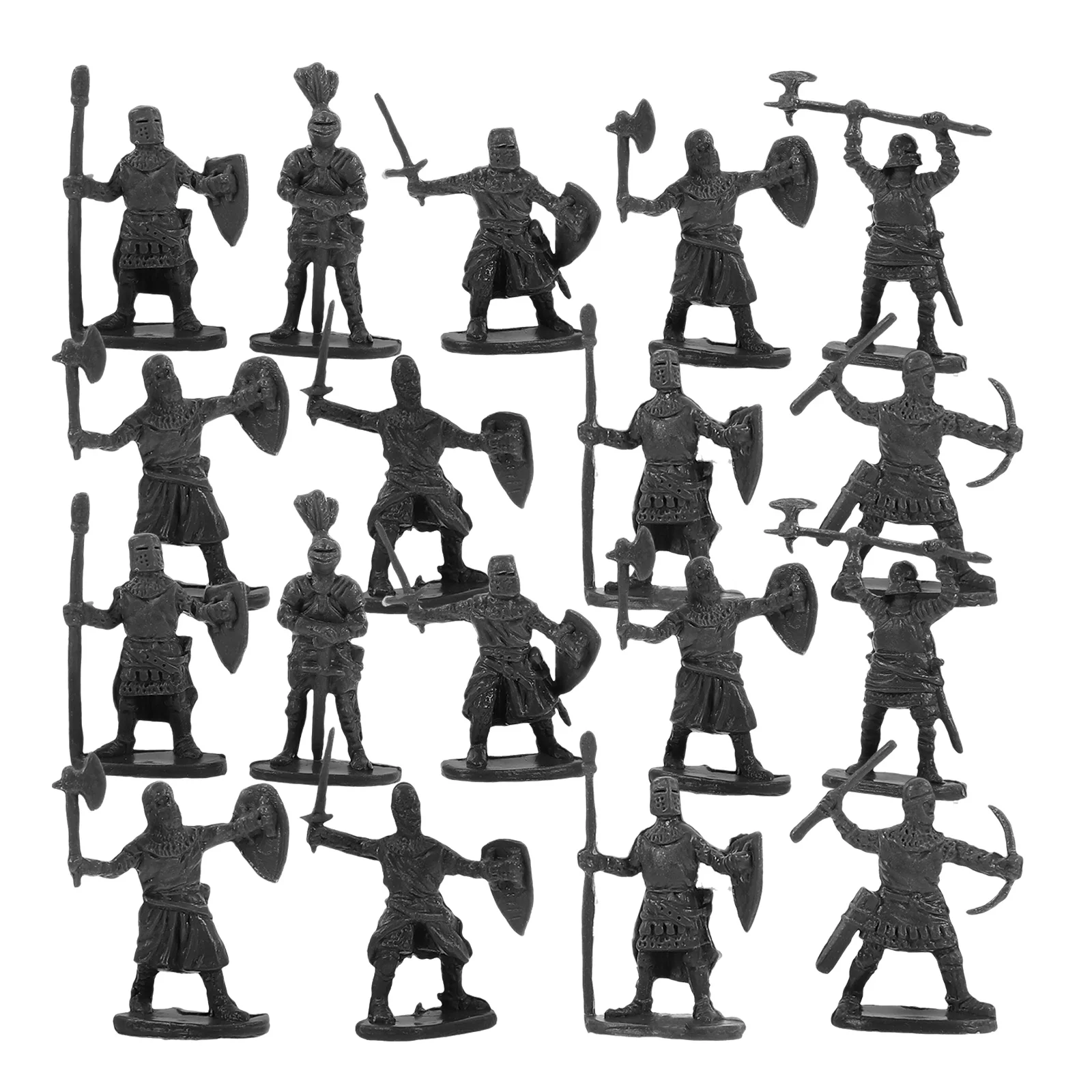 

200 Pcs Mini Soldier Model Figurines for Kids Micro Figures People Little Toys Decors Tiny Models Supply Sand Table Miniature