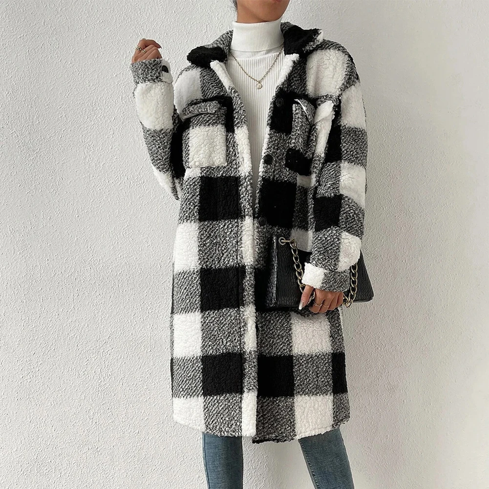Holiday Ladies Winter Warm Plaid Long Jacket Shacket Cardigan Trench Coat Womens Tartan Check Jacket Brand New
Holiday Ladies Winter Warm Plaid Long Jacket Shacket Cardigan Trench Coat Womens Tartan Check Jacket Brand New