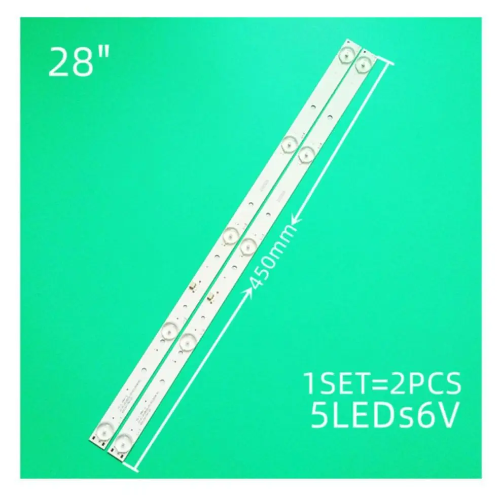 AKAI 28'' JS-D-JP2820-051EC(60416) E28F2000 D28-F2000 AKTV2812TS AKTV2813TS AKTV2814TS Backlight LED Strip Light 450mm 5 Lamps
AKAI 28'' JS-D-JP2820-051EC(60416) E28F2000 D28-F2000 AKTV2812TS AKTV2813TS AKTV2814TS Backlight LED Strip Light 450mm 5 Lamps