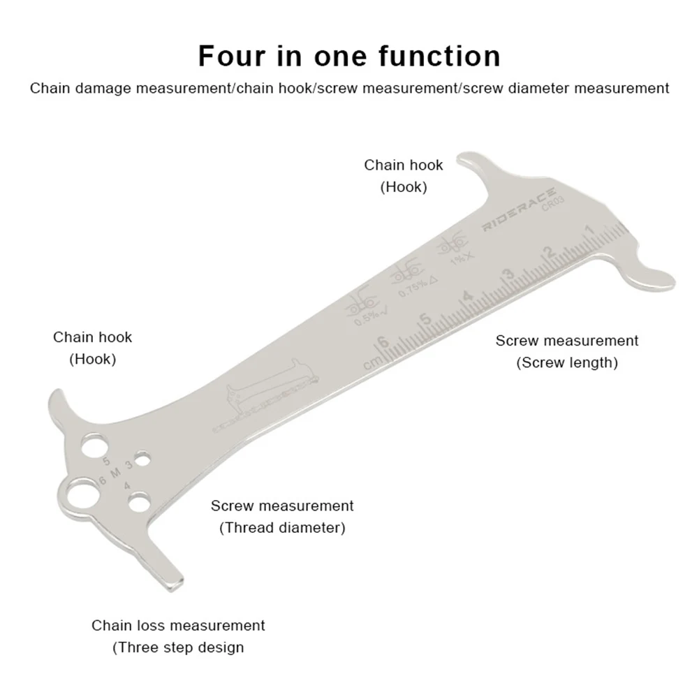 1pc Mountain Road Bicycle Measuring Gauge Tool Wear Measurement Chain Ruler Caliper Stainless Steel 43g Bicycle Accessories
1pc Mountain Road Bicycle Measuring Gauge Tool Wear Measurement Chain Ruler Caliper Stainless Steel 43g Bicycle Accessories