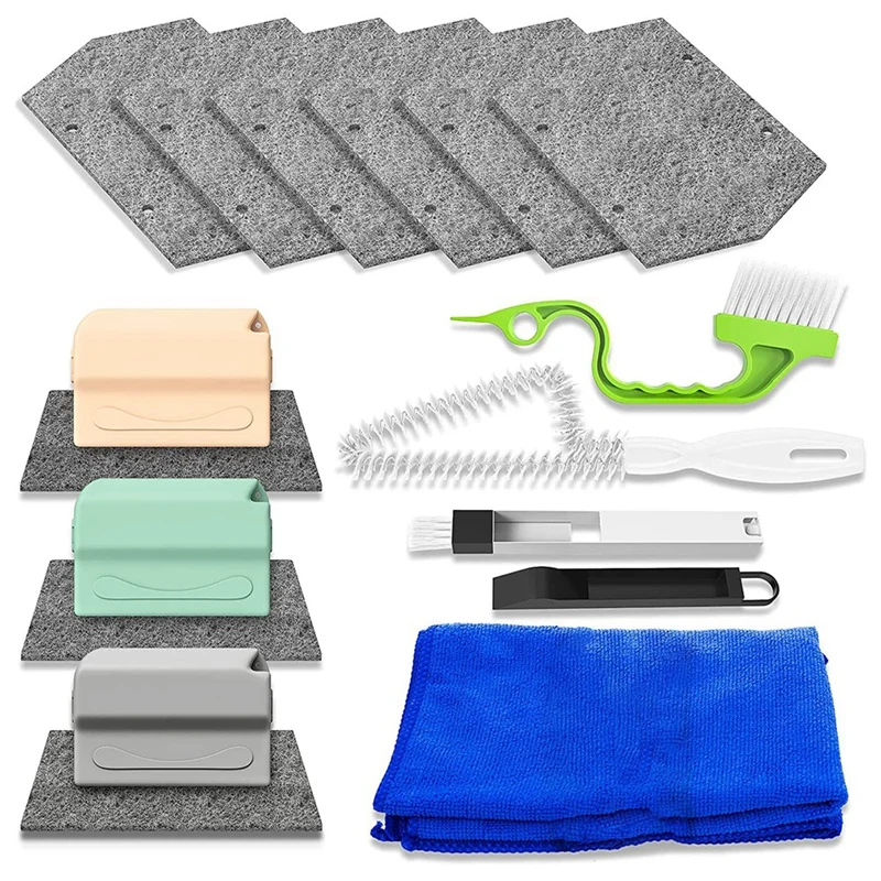 New 15 Pcs Window Groove Cleaning Brush Set, Window Track Cleaning Tools, Space Brush, Hand-Held Groove Space Cleaning
New 15 Pcs Window Groove Cleaning Brush Set, Window Track Cleaning Tools, Space Brush, Hand-Held Groove Space Cleaning