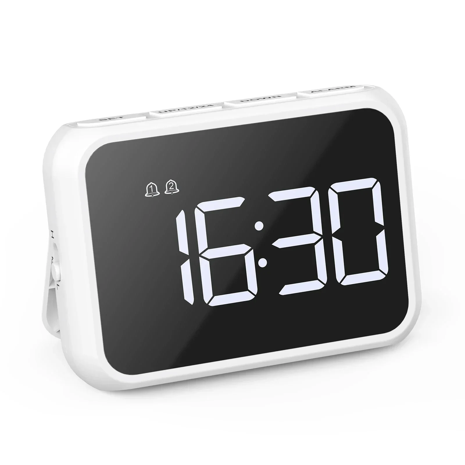 LED Alarm Clock Mirror Mini Desk Clocks Multifunctional Digital Alarm Snooze with USB Charging for Home Office
LED Alarm Clock Mirror Mini Desk Clocks Multifunctional Digital Alarm Snooze with USB Charging for Home Office