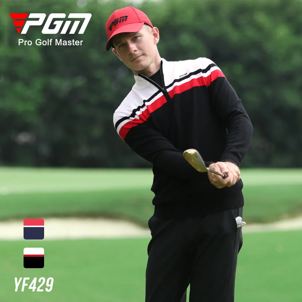 PGM Men Knitted Golf Sweater Long Sleeves Outdoor Leisure Sports Jackets Male Keep Warm Soft Autumn Winter Golf Clothing YF429 
PGM Men Knitted Golf Sweater Long Sleeves Outdoor Leisure Sports Jackets Male Keep Warm Soft Autumn Winter Golf Clothing YF429