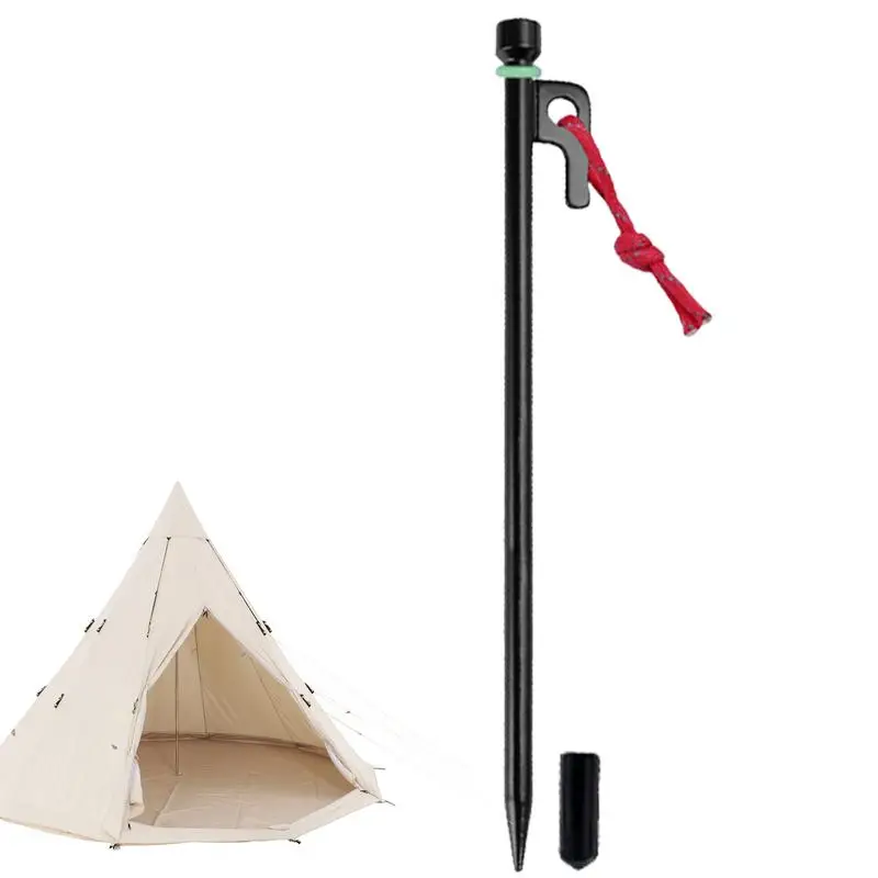 

Tent Stakes With Fluorescent Ring Ground Pegs Rings Glow In The Dark Fishing Warning Rings Tent Accessories