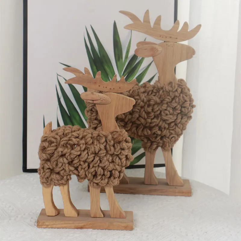 Nordic Driftwood Ornaments, Handmade Wooden Hemp Rope, Small Sheep Tabletop Handicraft Decorations
Nordic Driftwood Ornaments, Handmade Wooden Hemp Rope, Small Sheep Tabletop Handicraft Decorations