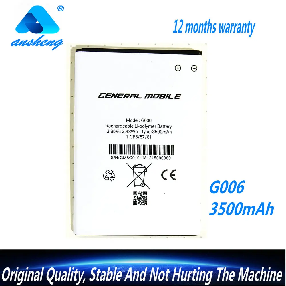 New Original 3.8V 3500mAh Battery For General Discovery General Mobile GM8 Go Dual Smart Android GM6 G006 GM8 Mobile Phone
New Original 3.8V 3500mAh Battery For General Discovery General Mobile GM8 Go Dual Smart Android GM6 G006 GM8 Mobile Phone