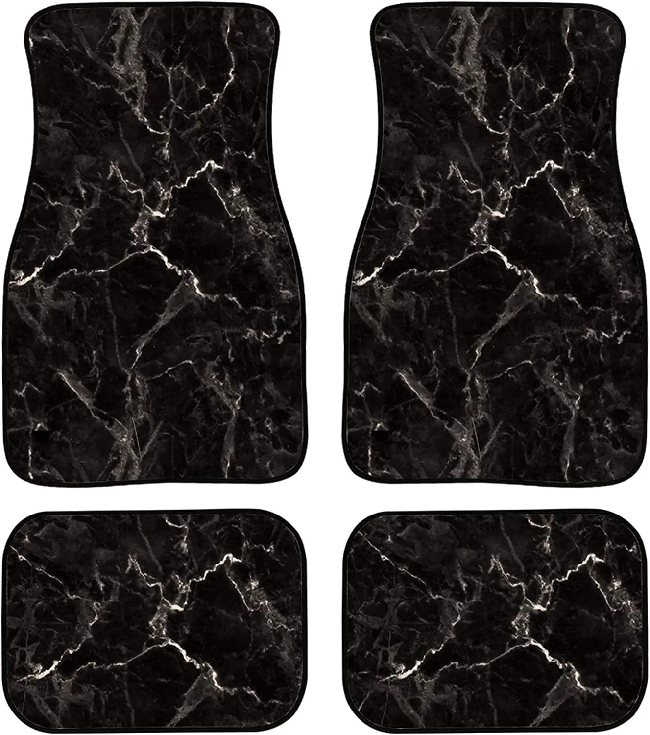 4 Pieces Car Floor Mats Black Marble Print Car Carpets Full Sets Universal Fit for SUV Protection Auto Foot Carpet
4 Pieces Car Floor Mats Black Marble Print Car Carpets Full Sets Universal Fit for SUV Protection Auto Foot Carpet