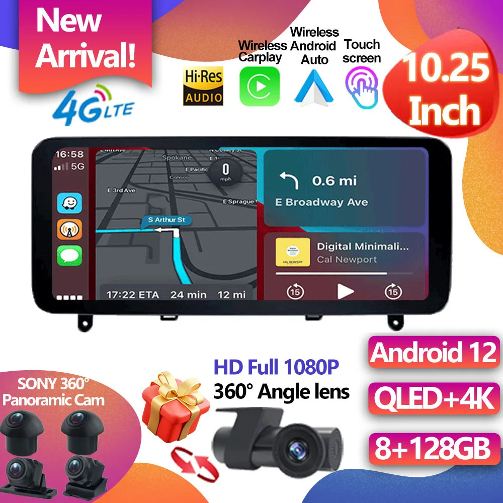 For Benz C-Class C Class W204 S204 2008 2009 2010 - 2012 Car Radio Intelligent system Android 12 with Screen Carplay bluetooth
For Benz C-Class C Class W204 S204 2008 2009 2010 - 2012 Car Radio Intelligent system Android 12 with Screen Carplay bluetooth