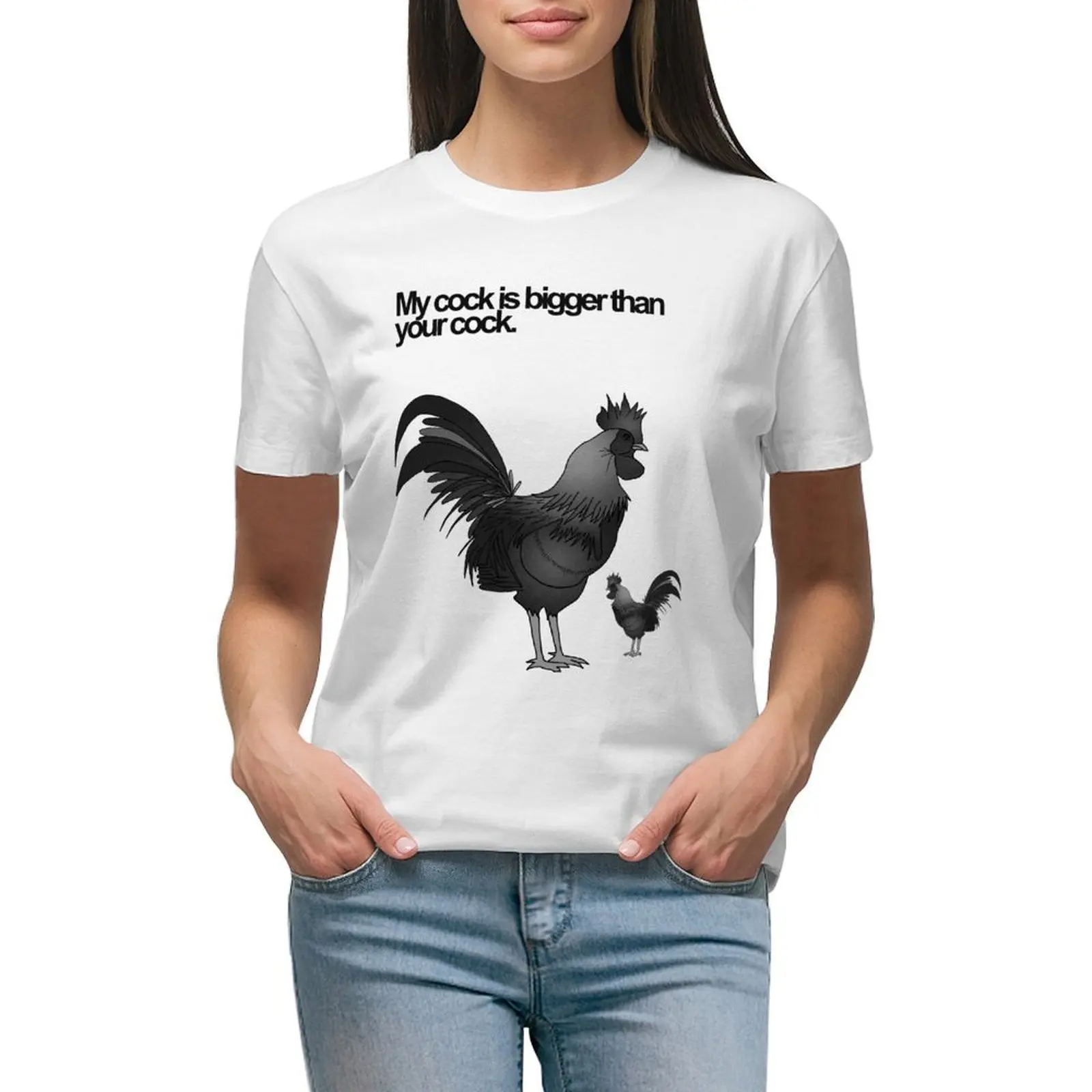 My cock is bigger than your cock T-shirt anime clothes tees oversized cat shirts for Women
My cock is bigger than your cock T-shirt anime clothes tees oversized cat shirts for Women