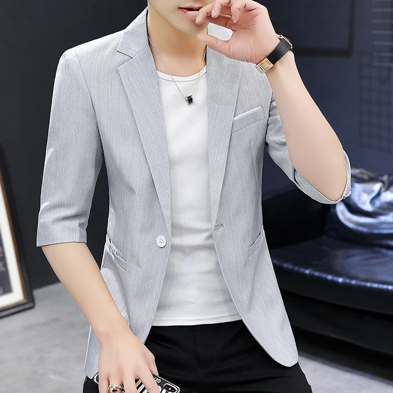 DYB&ZACQ New Summer Suit Half Sleeve Men Slim Korean Version of Casual Small Suit Seven Points Sleeve Coat 4XL
DYB&ZACQ New Summer Suit Half Sleeve Men Slim Korean Version of Casual Small Suit Seven Points Sleeve Coat 4XL
