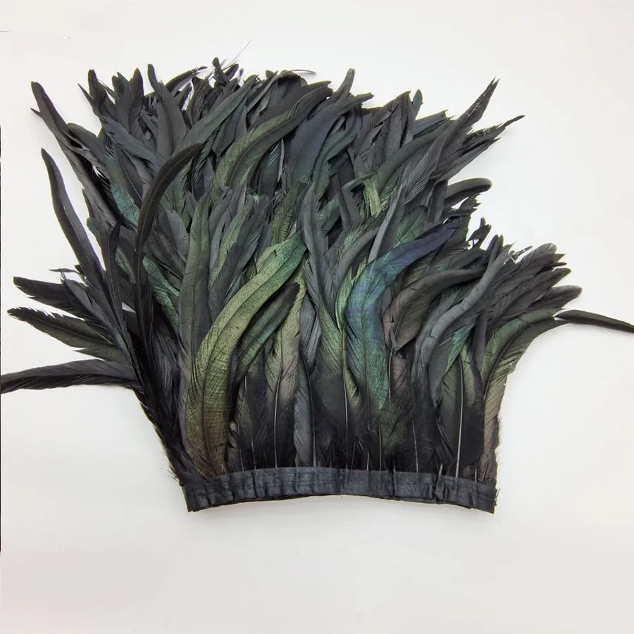 4Yards Black Rooster Tail Feathers Trim Cock Plume Fringe for Craft Clothing Sewing Halloween Christmas Carnival Decoration DIY
4Yards Black Rooster Tail Feathers Trim Cock Plume Fringe for Craft Clothing Sewing Halloween Christmas Carnival Decoration DIY