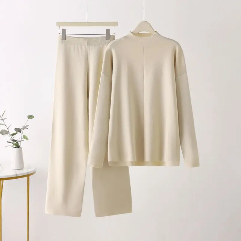Women's Knitted Two-Piece Sweatsuit for Women 2 Piece Outfits for Womens Sweatshirts +Wide Leg Pants Women
Women's Knitted Two-Piece Sweatsuit for Women 2 Piece Outfits for Womens Sweatshirts +Wide Leg Pants Women