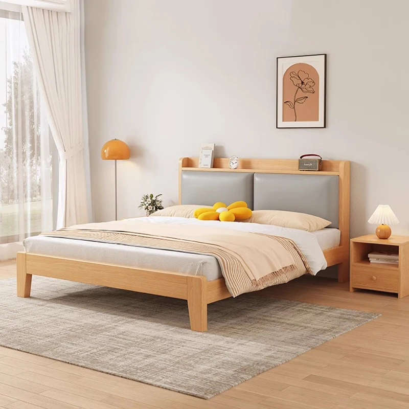 

Wooden Full Bed Modern King Size Double Luxury Headboards Bed Design Sleeping Sex Princess Letto Matrimoniale Salon Furniture
