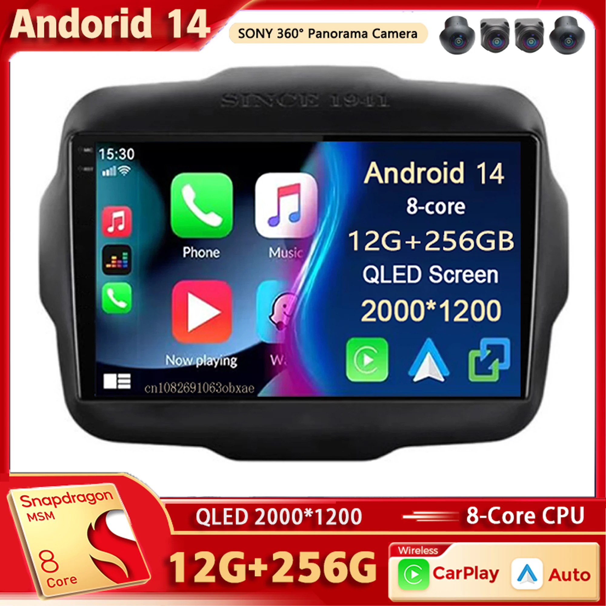 Android 14 Car Radio Multimedia Player For Jeep Renegade 2016 2017 2018 2019 2020 Auto Carplay Car Stereo wifi+4G Ai voice 2 Din
Android 14 Car Radio Multimedia Player For Jeep Renegade 2016 2017 2018 2019 2020 Auto Carplay Car Stereo wifi+4G Ai voice 2 Din